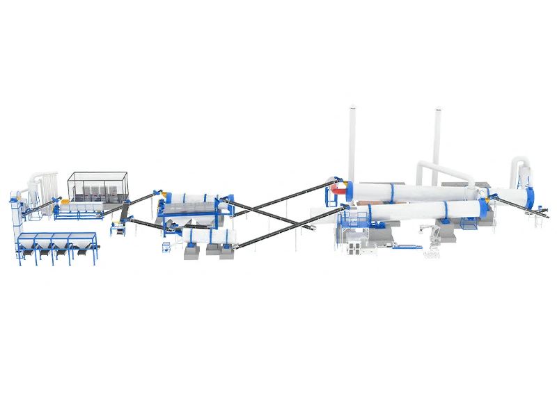 Organic Fertilizer Production Plant 3D design